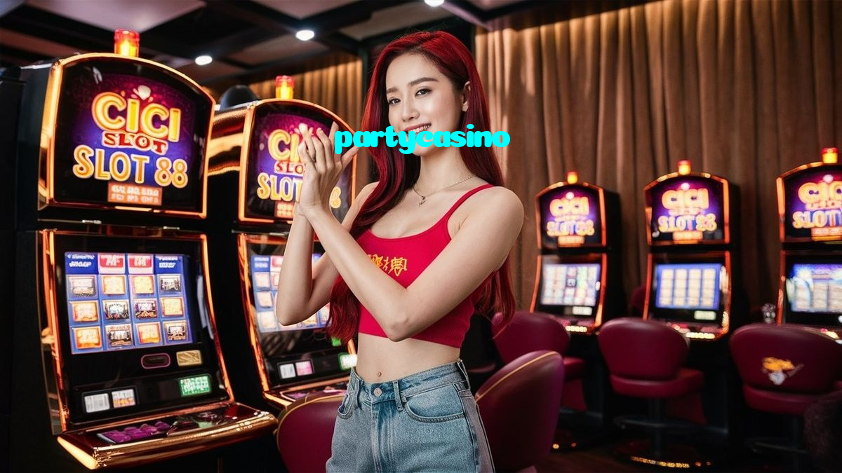 partycasino casino presented on mobile device in Pakistan with slots and live games